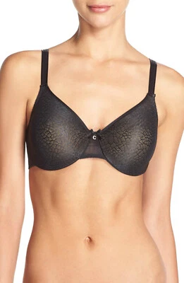 $88 Chantelle 1891 C - Sujetador minimizador con aros Magnifique, negro, talla 38DDD Foto 1 de 3