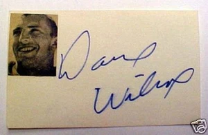 DAVE WILCOX AUTOGRAPHED CUT SIGNATURE CARD - Picture 1 of 1