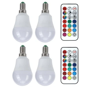 (RGB Pure White 6000K E12 Lamp Socket)45W LED RGB Bulb Light Colorful - Picture 1 of 24