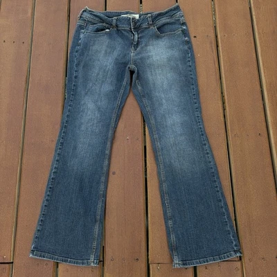 Pantalones de mezclilla para mujer acampanados Bootcut Mixit Y2K talla 12 Petite Western Foto 1 de 4