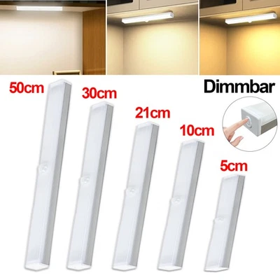 LED Unterbauleuchte mit Bewegungsmelder AKKU Lichtleiste Küche Schranklampe USB - Bild 1 von 4