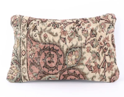 Jute Cushion Cover Home Deco Vintage Throw Case Rectangle Kilim Pillow Handmade - Image 1 of 4