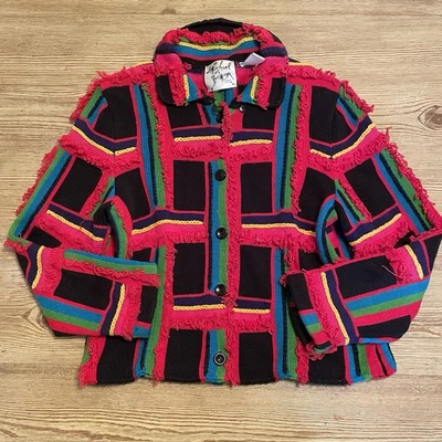 Cárdigan Suéter Michael Simon S/M Flecos Colorido KITSCH Colorido Foto 1 de 4