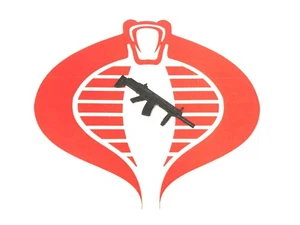 GI Joe Weapon Black Sub Machine Gun POC 1:18 Original Figure Accessory #0503-1 - Picture 1 of 1