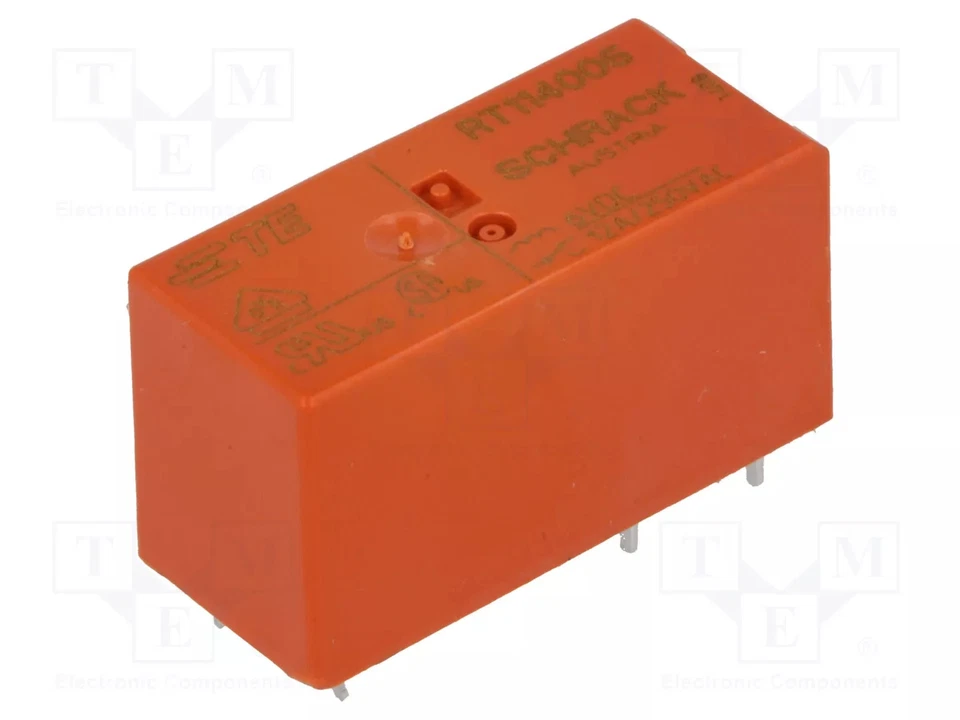 US Coil: 6VDC Relay: Electromagnetic SPDT Contact Max: 12A - Image 1 of 1