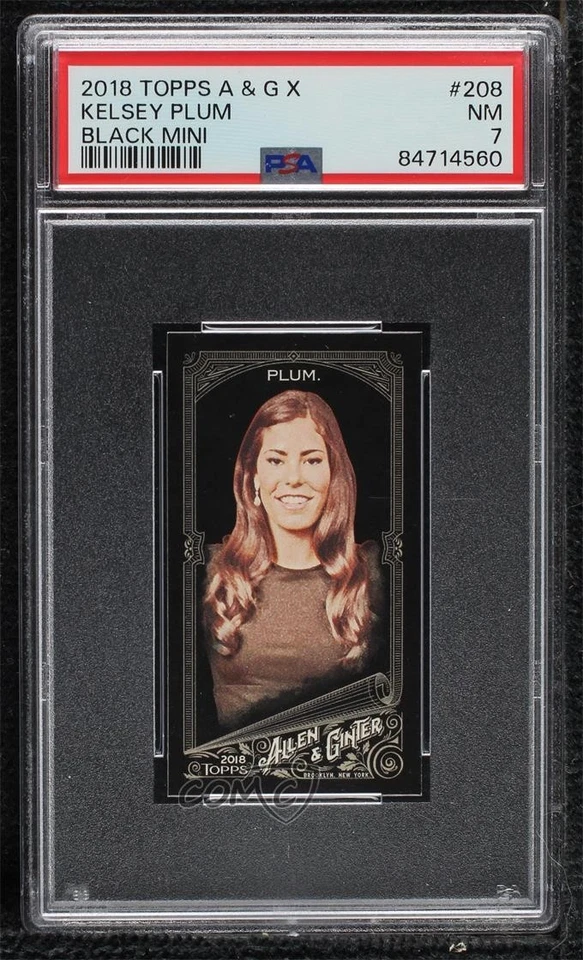 2018 Topps Allen & Ginter's X Mini Kelsey Plum #208 PSA 7 - Image 1 of 2