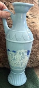 Decantador Jim Beam Grecian D334 1961 vintage vidrio de leche azul 11" vacío - Imagen 1 de 5