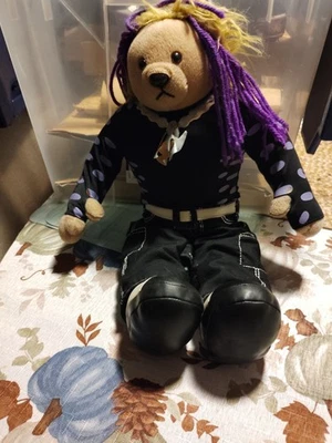WWE WWF Jeff Hardy Peluche Oso 18" Lucha Libre Peluche 2006 RARO Foto 1 de 4