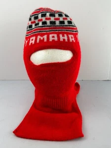 Vintage Yamaha Snowmobile Full Face Mask Knit Red - Picture 1 of 3