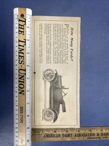 Antique 1914 Ford model T runabout Calendar add with lithograph - Picture 1 of 2