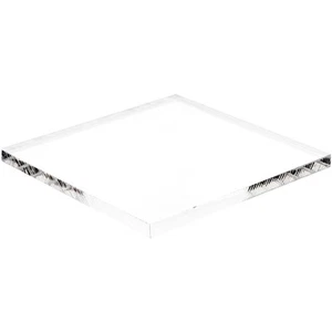 Plymor Clear Acrylic Square Display Base, 3.5" W x 3.5" D x 0.25" H - Picture 1 of 1