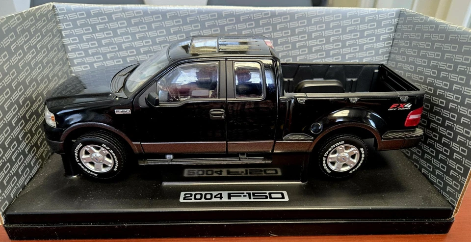 SUPER RARE Ford F150 FX4 Black Pickup Truck 2004 1/18 by Beanstalk Diecast truck - Image 1 of 4