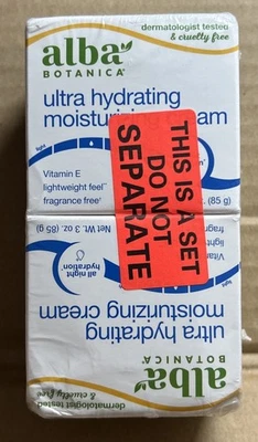 2x Crema Hidratante Ultra Hidratante Alba Botanica. 3 OZ cada uno Foto 1 de 4