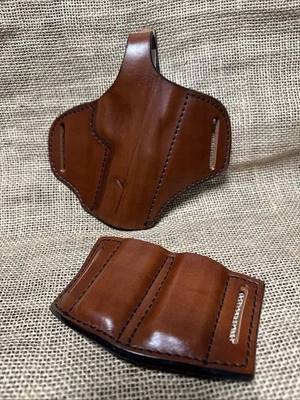 Pocket Hammerless  COLT 1903 1908 Leather Holster Mag Pouch (READ LEAD TIME) - Image 1 of 4