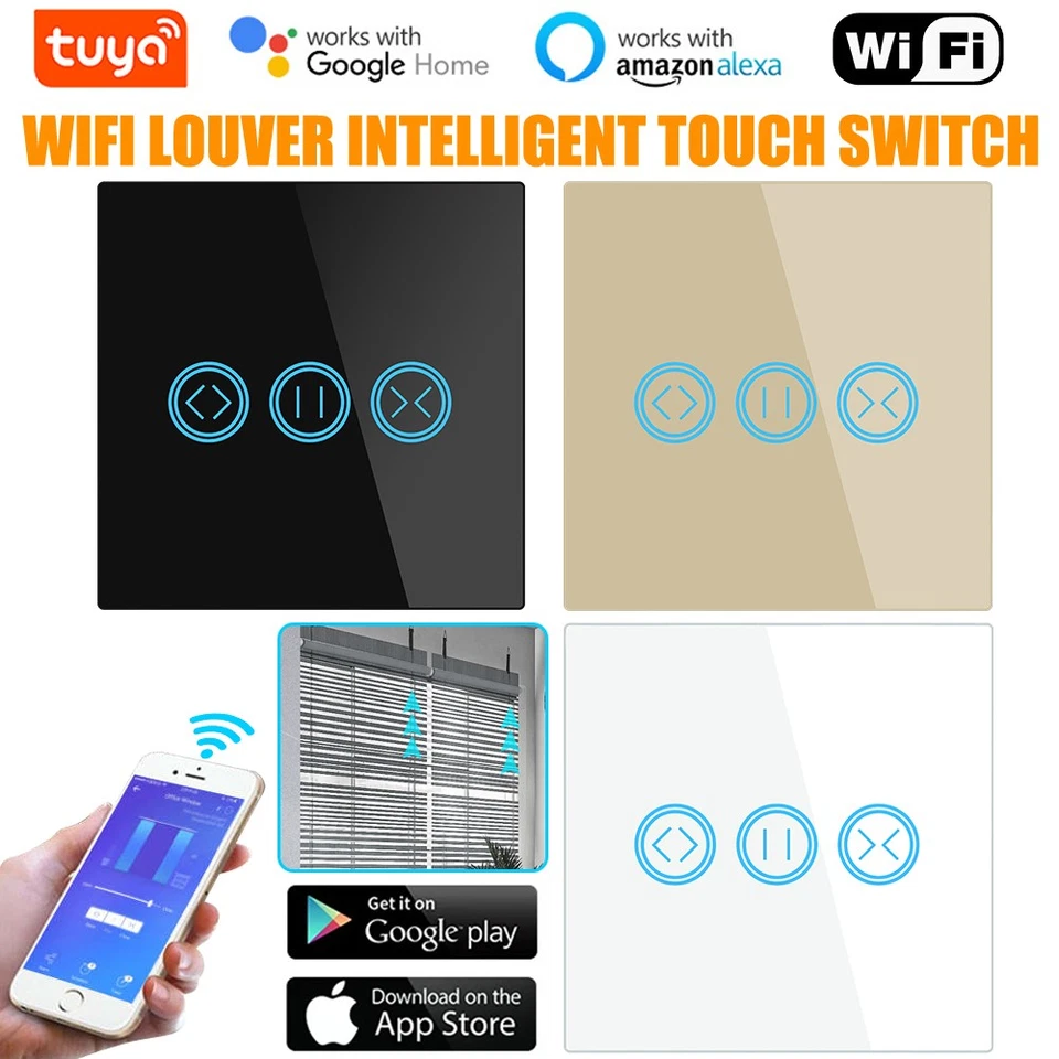 MARKENLOS Alexa Jalousieschalter, WIFI WLAN Rolladenschalter Rolladensteuerung mit Timer