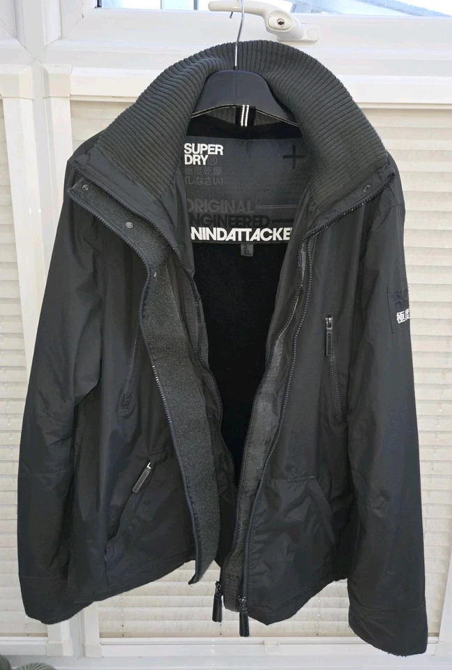Mens XXXL 3XL Superdry Olive And Black Windattacker Jacket. Great Condition. - Image 1 of 4