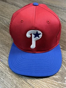 Vintage Philadelphia Phillies SnapBack Mütze/Kappe Größe Small MLB rot - Bild 1 von 5