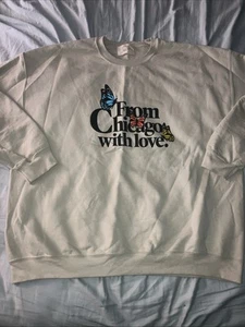 Chicago Over Everything From Chicago With Love Crewneck Sweatshirt Sz XXL - Picture 1 of 3