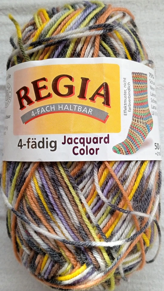 50g REGIA COLOR 4-fädig 4-fach Sockenwolle Schachenmayr Jacquard Color - Bild 1 von 1