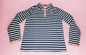 Oshkosh B'gosh girls fleece pullover Striped sweatshirt Youth size 14 Msrp $28 - Picture 1 of 4
