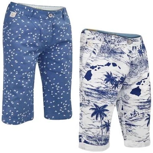 Mens Chino Shorts Summer Hawaiian Floral Casual Beach Cotton Pants Short 28-30 - Picture 1 of 17