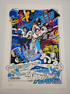 🌟 2022 Artist Ermsy AUTO "SPACE" Star Wars Art Screen Print #/77 w/COA - Picture 1 of 4