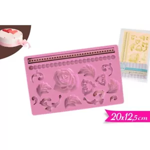 Stampo in silicone per decorare pasta di zucchero Cake Design pasticceria - Picture 1 of 1
