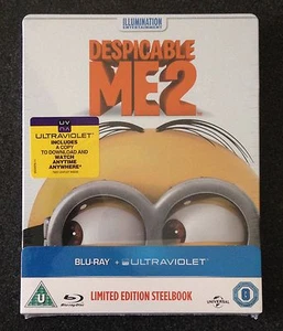 DESPICABLE ME 2 Blu-Ray SteelBook Zavvi UK Exclusive Region Free New OOP & Rare! - Picture 1 of 9