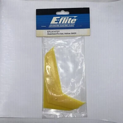 E-FLITE EFLH1472Y = YELLOW STABILIZER / FIN SET: B400 (NEW) - Image 1 of 2