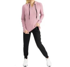 Blooming Women by Angel Maternity Small Nursing Lounge Jumper and Pant Set Pink - Picture 1 of 10
