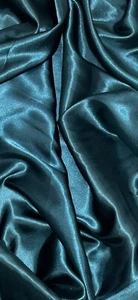 Teal Green Crepe Back Satin Fabric 58'' PRICE PER METER - Picture 1 of 2