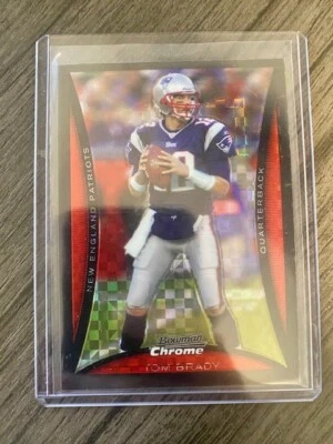 Tom Brady 2008 Topps Bowman Chrome #BC112 Refractor (Xfractor) 079/250 Patriots - Image 1 of 2