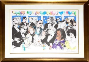 LeRoy Neiman, Celebrity Night at Spago, Screenprint, signed and numbered in penc - Picture 1 of 2