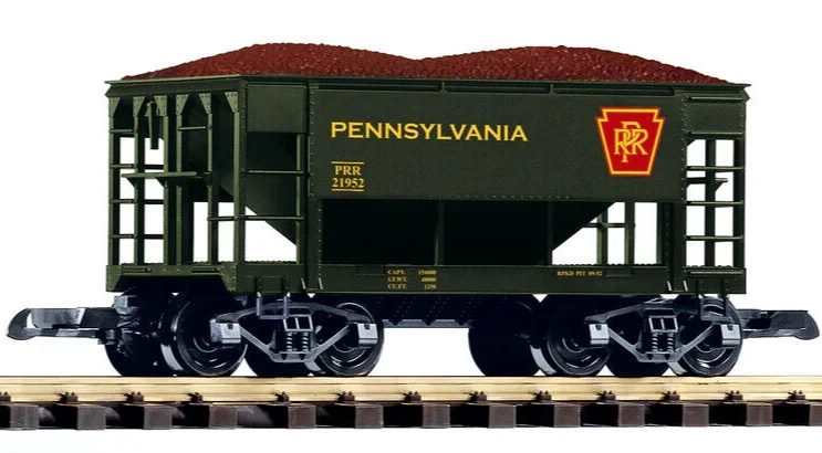 PIKO G Scale ~ New 2025 ~ Pennsylvania (PRR) Ore Car ~ With Ore Load ~ 38911 - Image 1 of 1
