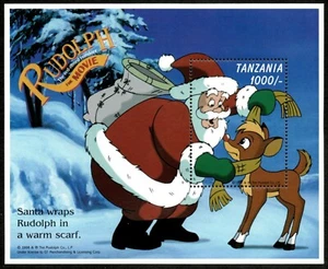 Tanzania 1998 - Rudolph the Reindeer Film, Santa - Souvenir Sheet - 1757 - MNH - Picture 1 of 1