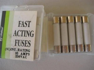 5X Fusible Littelfuse 314 5/10 1/2 1 2 3 4 5 6 7 8 10 o 25 Amp Cerámica Rápida 3AB - Imagen 1 de 12