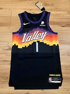 Camiseta deportiva auténtica Nike Phoenix Suns City Edition Devin Booker para hombre pequeña (40) - Imagen 1 de 4