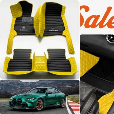 Alfombrillas para coche BMW M4 M5 M6 alfombras impermeables forro hecho a mano Foto 1 de 4