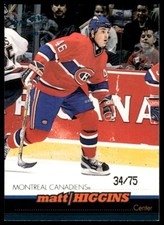 1999-00 PACIFIC  BLUE /75 MATT HIGGINS