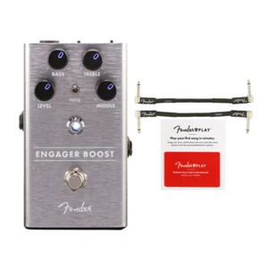 Fender Engager Boost Pedal with Instrument Cables 2 Pack and Prepaid Card - Picture 1 of 9