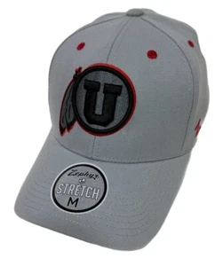 Zephyr NCAA Utah Utes "ZH" gebogener Schirm Stretch-Passform Mütze BRANDNEU MIT ETIKETT - Bild 1 von 6