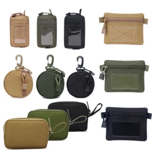 Tactical Molle Pouch EDC Card Bag portafoglio portachiavi custodia denaro borsa auricolari - Foto 1 di 51