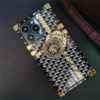 For Various Phone Classic Fashion Ring Holder Case Shockproof Back Cover Bracket - Image 1 of 4