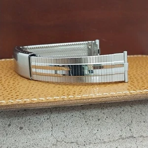 18mm 19mm 1960s Long JB Champion Classic Stainless Steel nos Vintage Watch Band - Picture 1 of 7