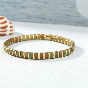 Stretch Armbänder gemischt Tila Samen Perlen Armbänder Glück Damen Schmuck - Bild 1 von 21