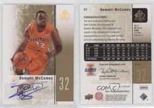 2011-12 SP Authentic Gold Auto /25 Demetri McCamey #21 Auto