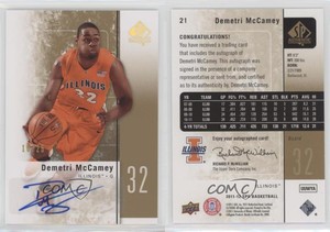 2011-12 SP Authentic Gold Auto /25 Demetri McCamey #21 Auto
