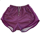 Nike Dri-Fit Tempo Lined Running Shorts Purple &quot;Run&quot; Print On Back Size SMALL