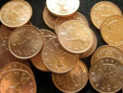 Zimbabwe Cent 1980 Red CH UNC lot of 25 BU coins Rhodesia - Image 1 of 4