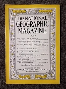 National Geographic Magazine May 1947 South Dakota, Ol Man River, Brazil  - Picture 1 of 2